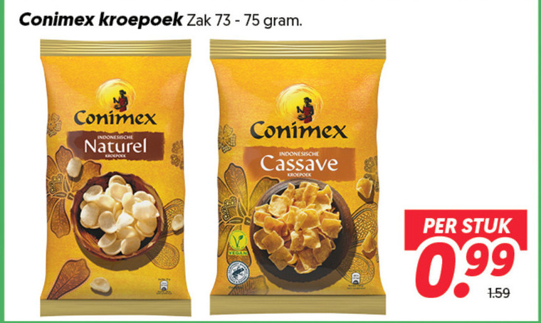 Conimex   kroepoek folder aanbieding bij  Dekamarkt - details