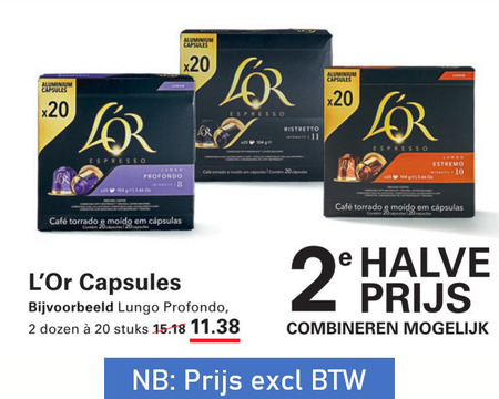 douwe egberts l or koffiecups 2 10 20 aluminium capsules espresso profondo ristretto em conan estremo mcafee lungo dozen stuks halve combineren folder aanbieding bij Sligro Douwe Egberts L Or koffiecups folder aanbieding bij Sligro - details