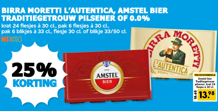 Birra Moretti   krat bier folder aanbieding bij  Boons&nbsp;Markt - details