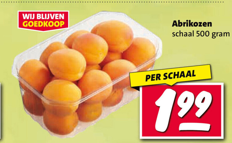 abrikozen 500 schaal folder aanbieding bij Nettorama