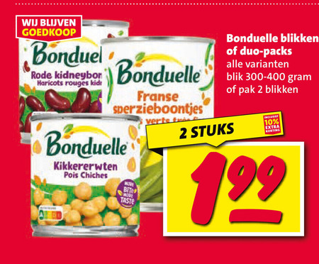 bonduelle groenteconserven 2 10 rode haricots rouges blikken duo blik franse sperzieboontjes kikkererwten pois chiches bite taste verts pak stuks folder aanbieding bij Nettorama Bonduelle groenteconserven folder aanbieding bij Nettorama - details