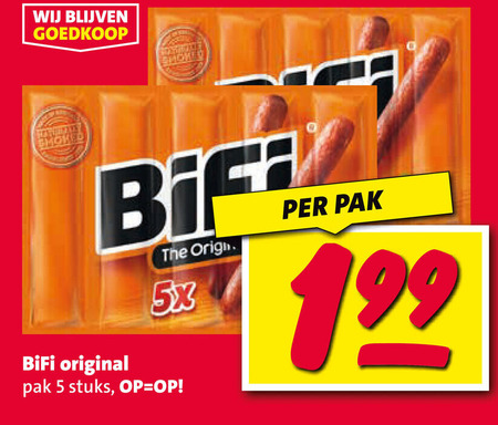 Bifi   bierworstjes folder aanbieding bij  Nettorama - details