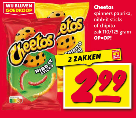 Cheetos   zoutje folder aanbieding bij  Nettorama - details