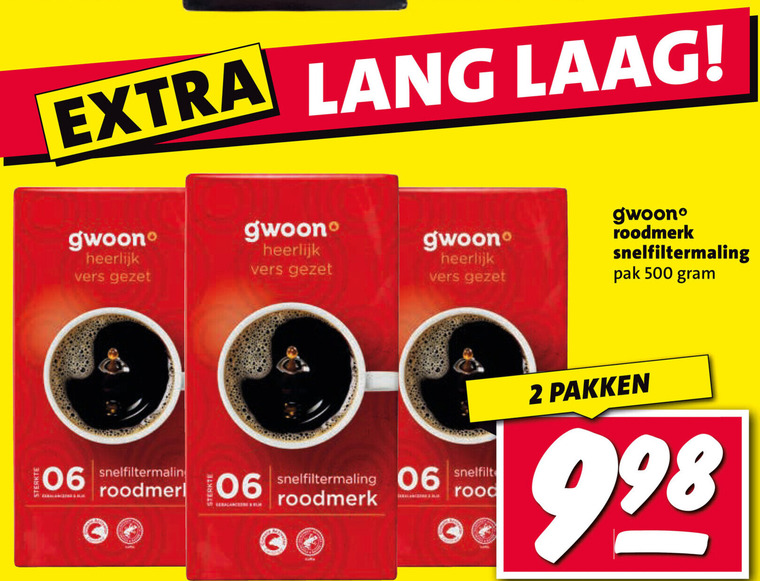 Gwoon   koffie folder aanbieding bij  Nettorama - details