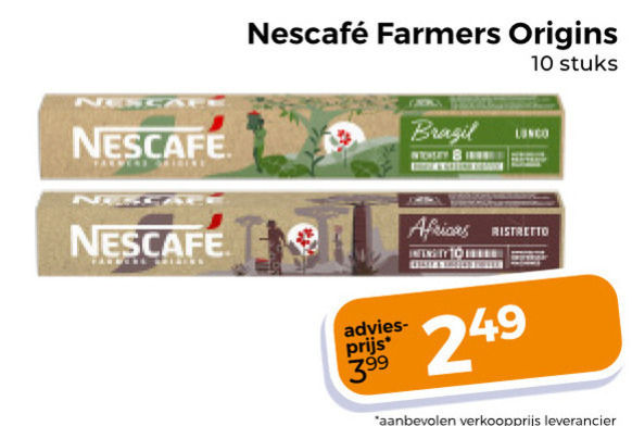 Nescafe   koffiecups folder aanbieding bij  Trekpleister - details