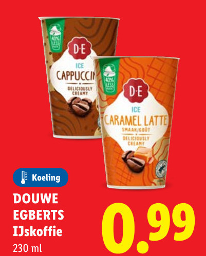 Douwe Egberts   ijskoffie folder aanbieding bij  Lidl - details