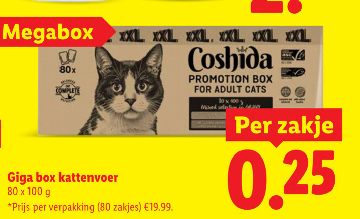 Coshida   kattenvoer folder aanbieding bij  Lidl - details