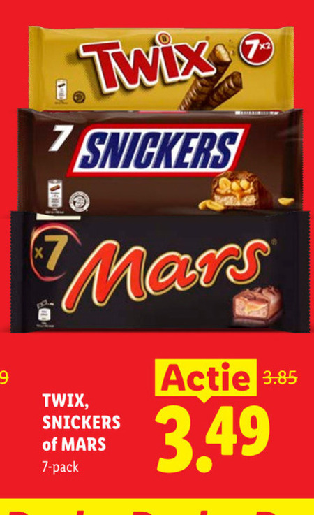 Snickers   chocoladereep folder aanbieding bij  Lidl - details