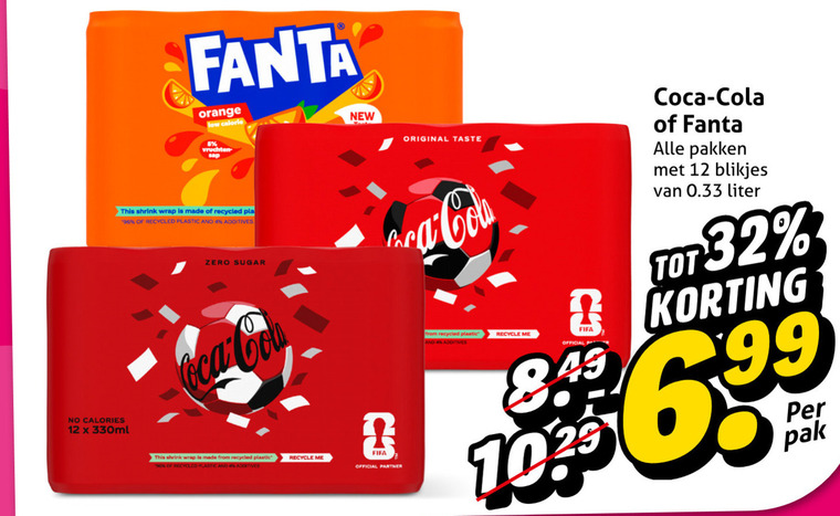 Coca-Cola   cola, frisdrank folder aanbieding bij  Hoogvliet - details