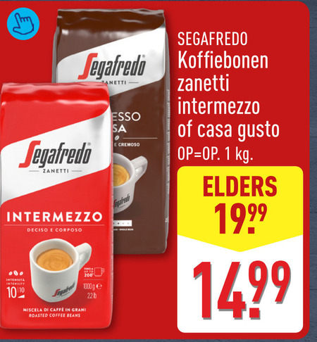 Segafredo   koffiebonen folder aanbieding bij  Aldi - details