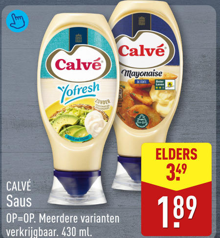 Calve   snacksaus, mayonaise folder aanbieding bij  Aldi - details