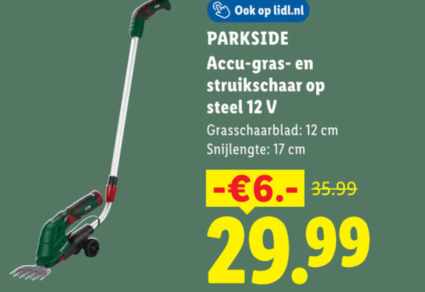 Parkside   graskantschaar folder aanbieding bij  Lidl - details