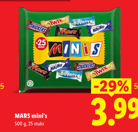 Milky Way   mini chocoladerepen folder aanbieding bij  Lidl - details