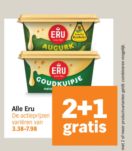 Eru   smeerkaas folder aanbieding bij  Albert&nbsp;Heijn - details