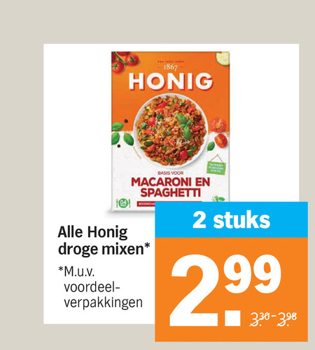 Honig   maaltijdmix folder aanbieding bij  Albert&nbsp;Heijn - details