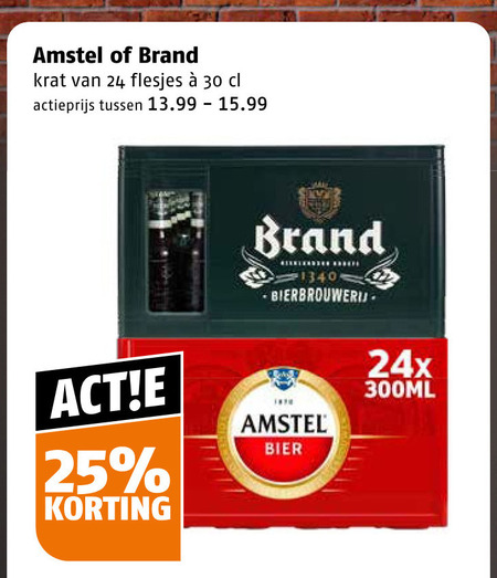 Brand   krat bier folder aanbieding bij  Poiesz - details