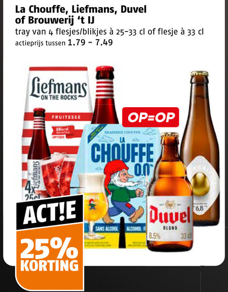 La Chouffe   speciaalbier folder aanbieding bij  Poiesz - details