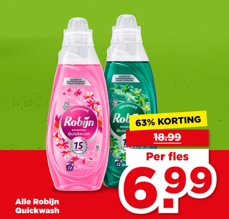 Robijn   wasmiddel folder aanbieding bij  Plus - details
