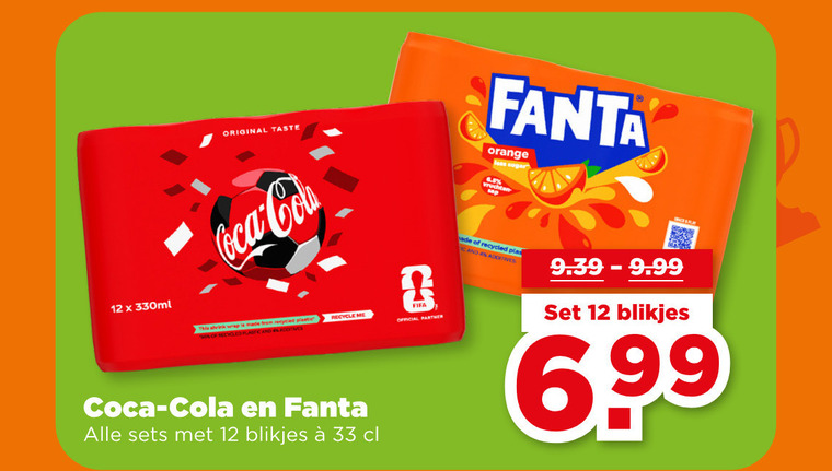 Coca-Cola   frisdrank, cola folder aanbieding bij  Plus - details