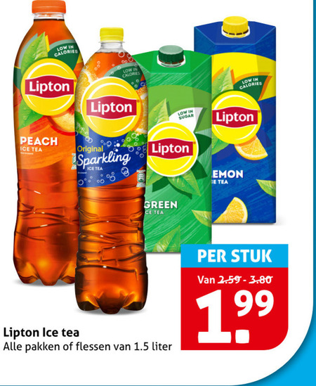 Lipton   ice tea folder aanbieding bij  Hoogvliet - details