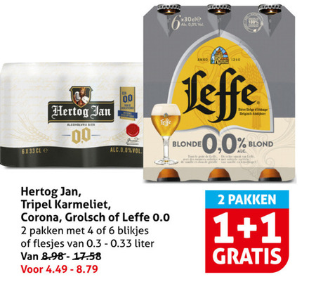 Corona   alcoholvrij bier folder aanbieding bij  Hoogvliet - details