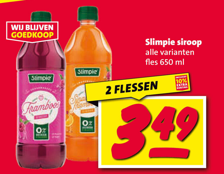 Slimpie   limonadesiroop folder aanbieding bij  Nettorama - details