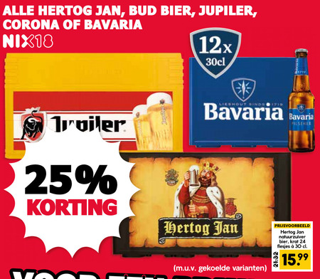 Hertog Jan   krat bier folder aanbieding bij  MCD&nbsp;Supermarkt&nbsp;Basis - details