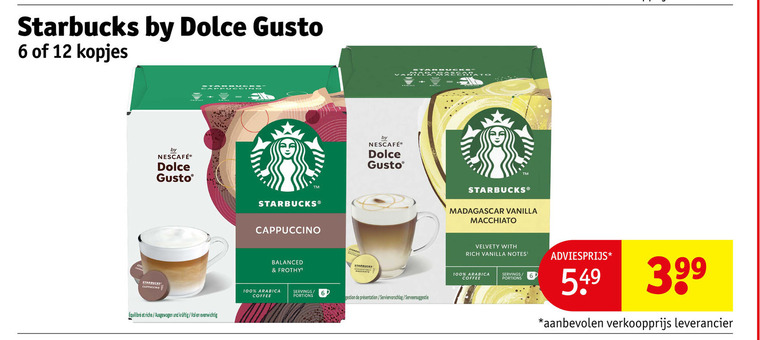 Starbucks   dolce gusto capsules folder aanbieding bij  Kruidvat - details