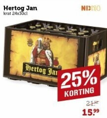 hertog jan krat bier 25 24x30cl folder aanbieding bij Coop Hertog Jan krat bier folder aanbieding bij Coop - details