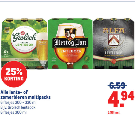 Grolsch   lentebokbier folder aanbieding bij  Makro - details