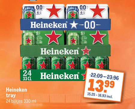 Heineken   blikje bier folder aanbieding bij  Makro - details