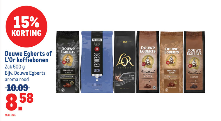 Douwe Egberts L Or   koffiebonen folder aanbieding bij  Makro - details