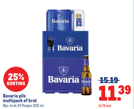 Bavaria   krat bier, blikje bier folder aanbieding bij  Makro - details