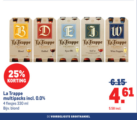La Trappe   speciaalbier folder aanbieding bij  Makro - details