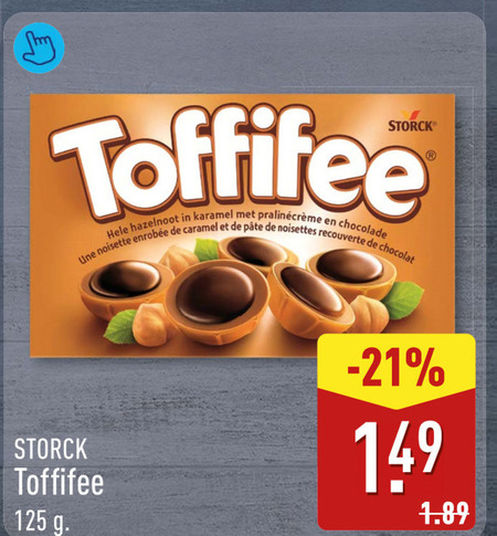 Toffifee   chocolade folder aanbieding bij  Aldi - details