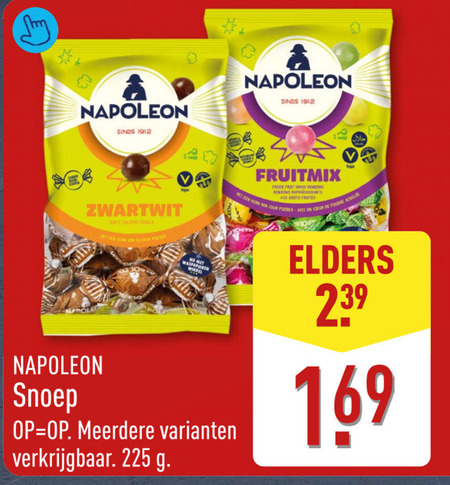 Napoleon   snoep folder aanbieding bij  Aldi - details