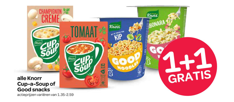Knorr   noodles, soep folder aanbieding bij  Spar - details