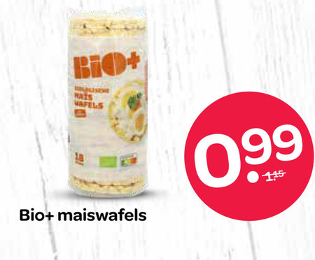 rijstwafels bio maiswafels folder aanbieding bij Spar