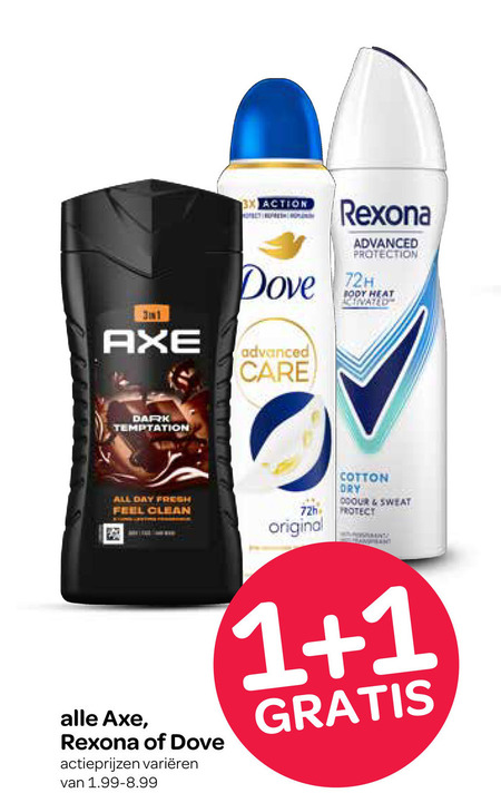 Dove   douchegel, deodorant folder aanbieding bij  Spar - details