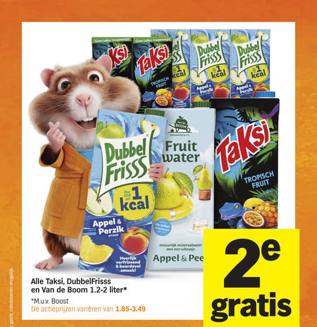 Dubbelfrisss   fruitdrank folder aanbieding bij  Albert&nbsp;Heijn - details