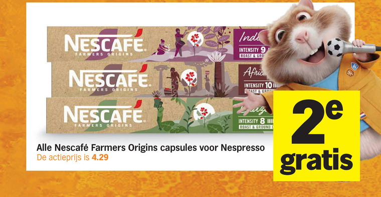 Nescafe   koffiecups folder aanbieding bij  Albert&nbsp;Heijn - details