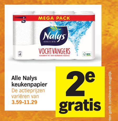 Nalys   keukenpapier folder aanbieding bij  Albert&nbsp;Heijn - details
