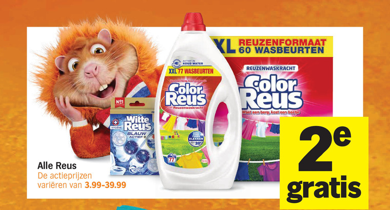 Frisse Reus   wasmiddel folder aanbieding bij  Albert&nbsp;Heijn - details