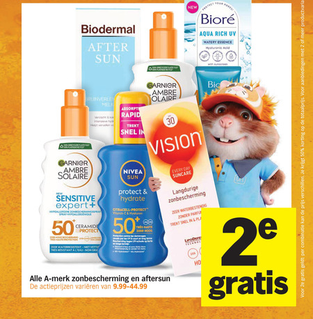 Alle merken   zonnebrandolie, aftersun folder aanbieding bij  Albert&nbsp;Heijn - details