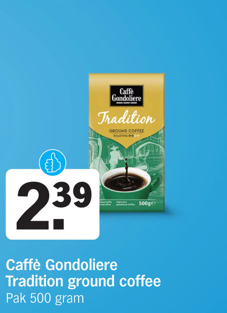 Caffe Gondoliere   koffie folder aanbieding bij  Albert&nbsp;Heijn - details