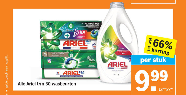 Ariel   wasmiddel folder aanbieding bij  Albert&nbsp;Heijn - details