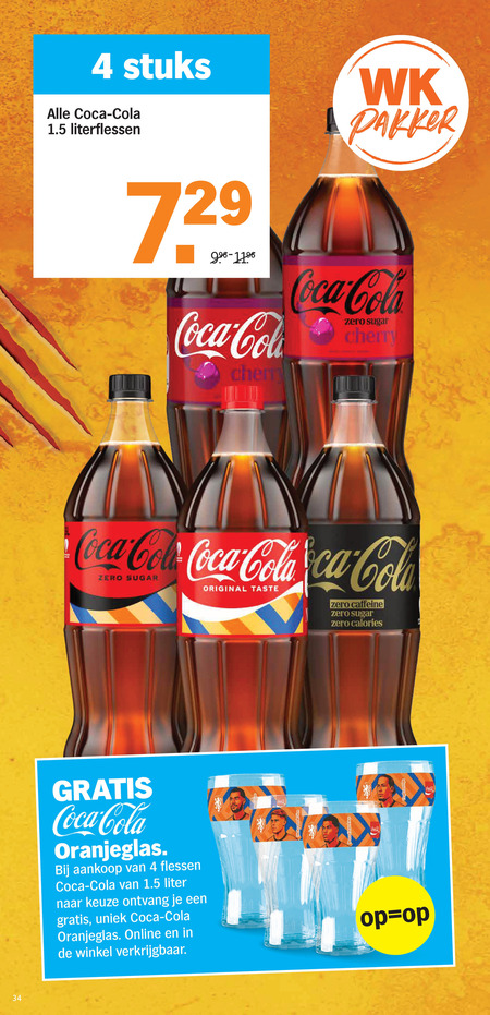 Coca-Cola   cola folder aanbieding bij  Albert&nbsp;Heijn - details