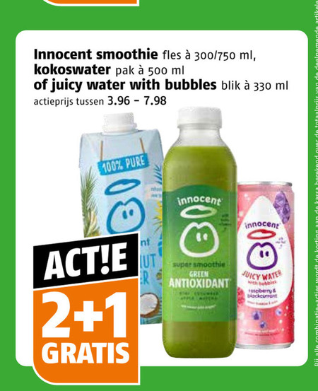Innocent   fruitsmoothie folder aanbieding bij  Poiesz - details