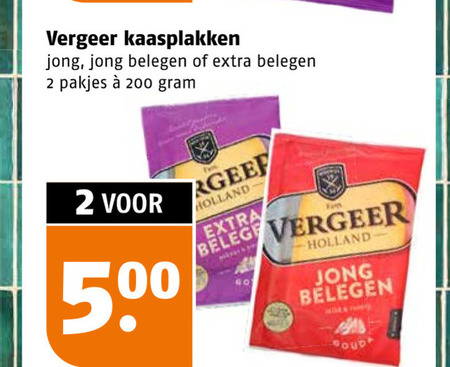 vergeer kaasplakken 2 200 500 jong belegen holland beleg folder aanbieding bij Poiesz Vergeer kaasplakken folder aanbieding bij Poiesz - details