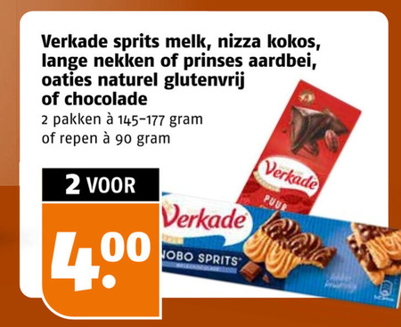 Verkade   chocolade, biscuits folder aanbieding bij  Poiesz - details